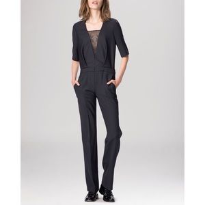 Maje lace-paneled jumpsuit